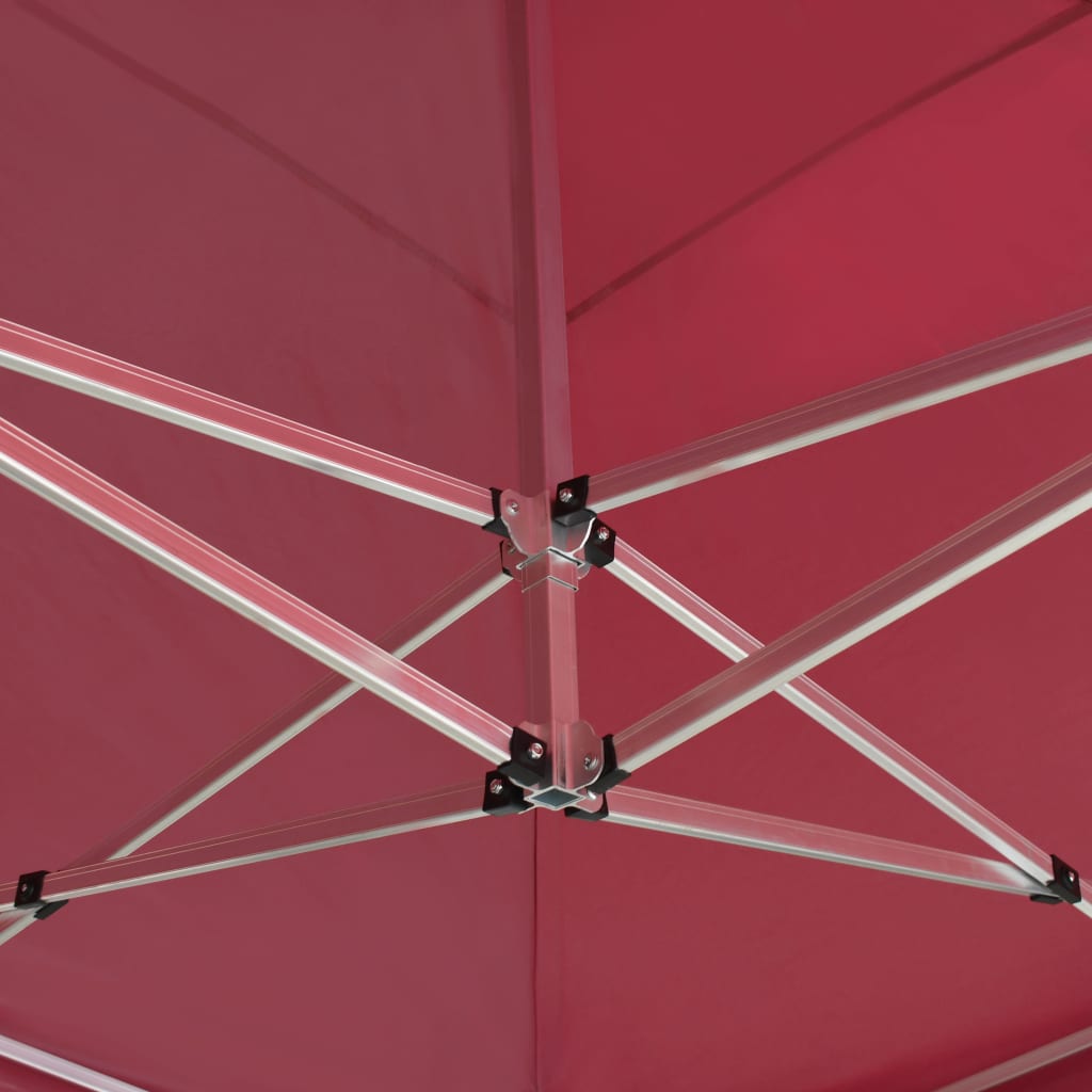 Partytent professioneel inklapbaar 6x3 m aluminium wijnrood is nu te koop bij PeponiXL, paradijselijk wonen!