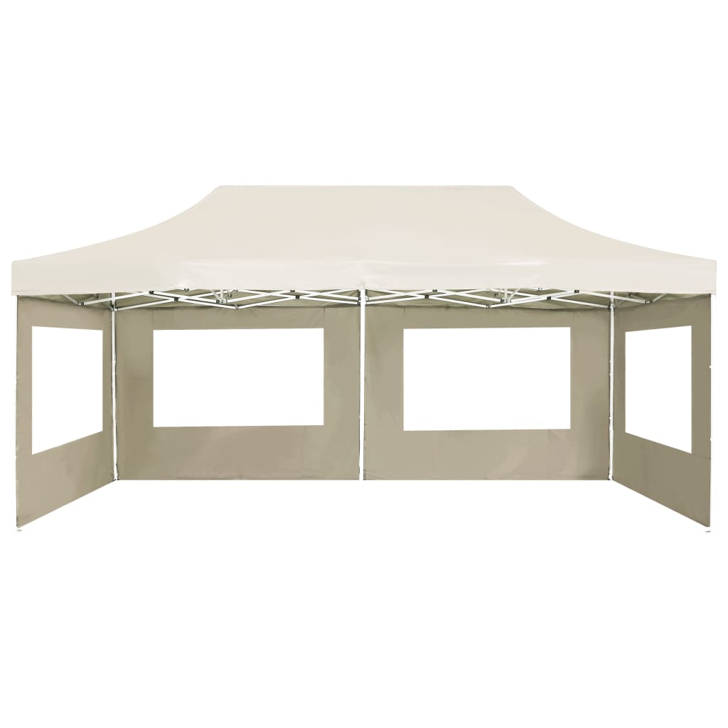 Partytent inklapbaar met wanden 6x3 m aluminium crème is nu te koop bij PeponiXL, paradijselijk wonen!