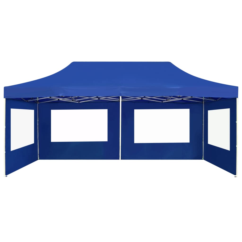 Partytent inklapbaar met wanden 6x3 m aluminium blauw is nu te koop bij PeponiXL, paradijselijk wonen!
