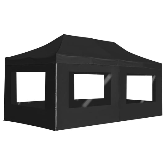 Partytent inklapbaar met wanden 6x3 m aluminium antraciet is nu te koop bij PeponiXL, paradijselijk wonen!