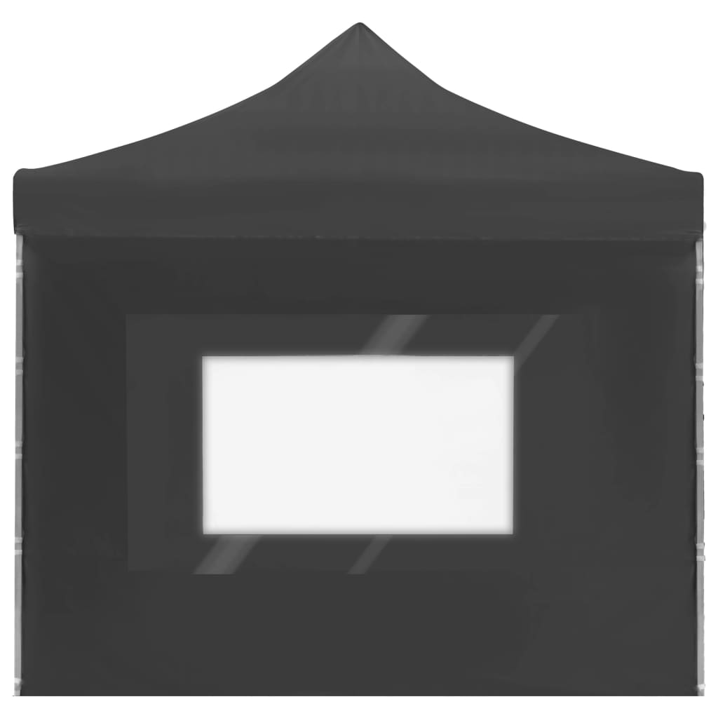 Partytent inklapbaar met wanden 6x3 m aluminium antraciet