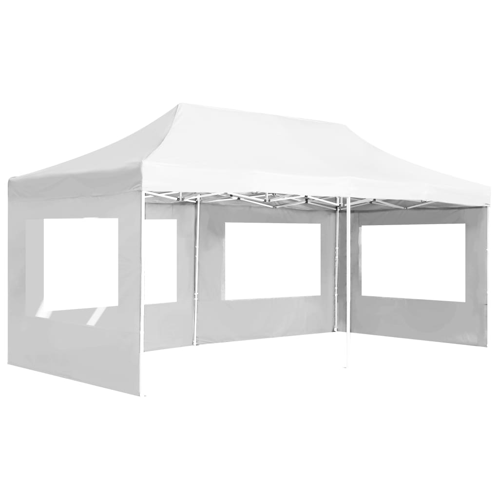 Partytent inklapbaar met wanden 6x3 m aluminium wit is nu te koop bij PeponiXL, paradijselijk wonen!