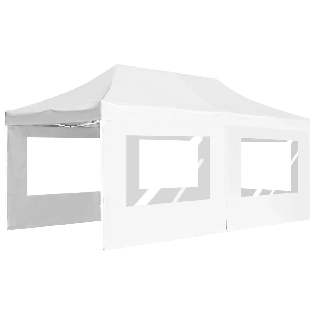 Partytent inklapbaar met wanden 6x3 m aluminium wit is nu te koop bij PeponiXL, paradijselijk wonen!
