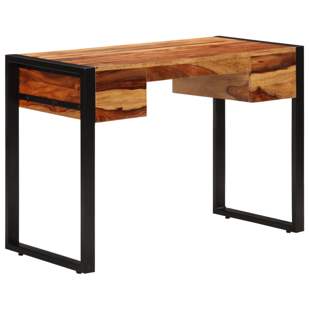 Bureau met 2 lades 110x50x77 cm massief acaciahout is nu te koop bij PeponiXL, paradijselijk wonen!