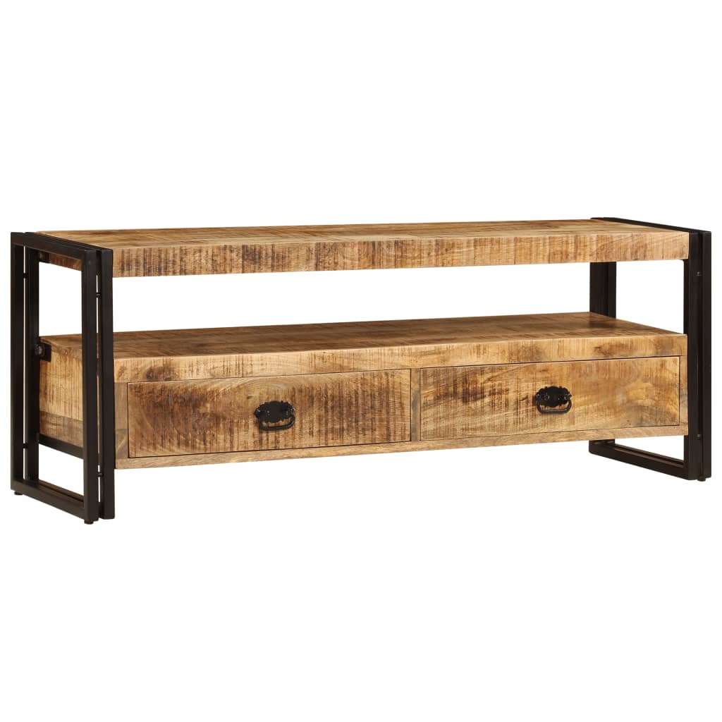 Tv-meubel 120x35x45 cm massief mangohout is nu te koop bij PeponiXL, paradijselijk wonen!