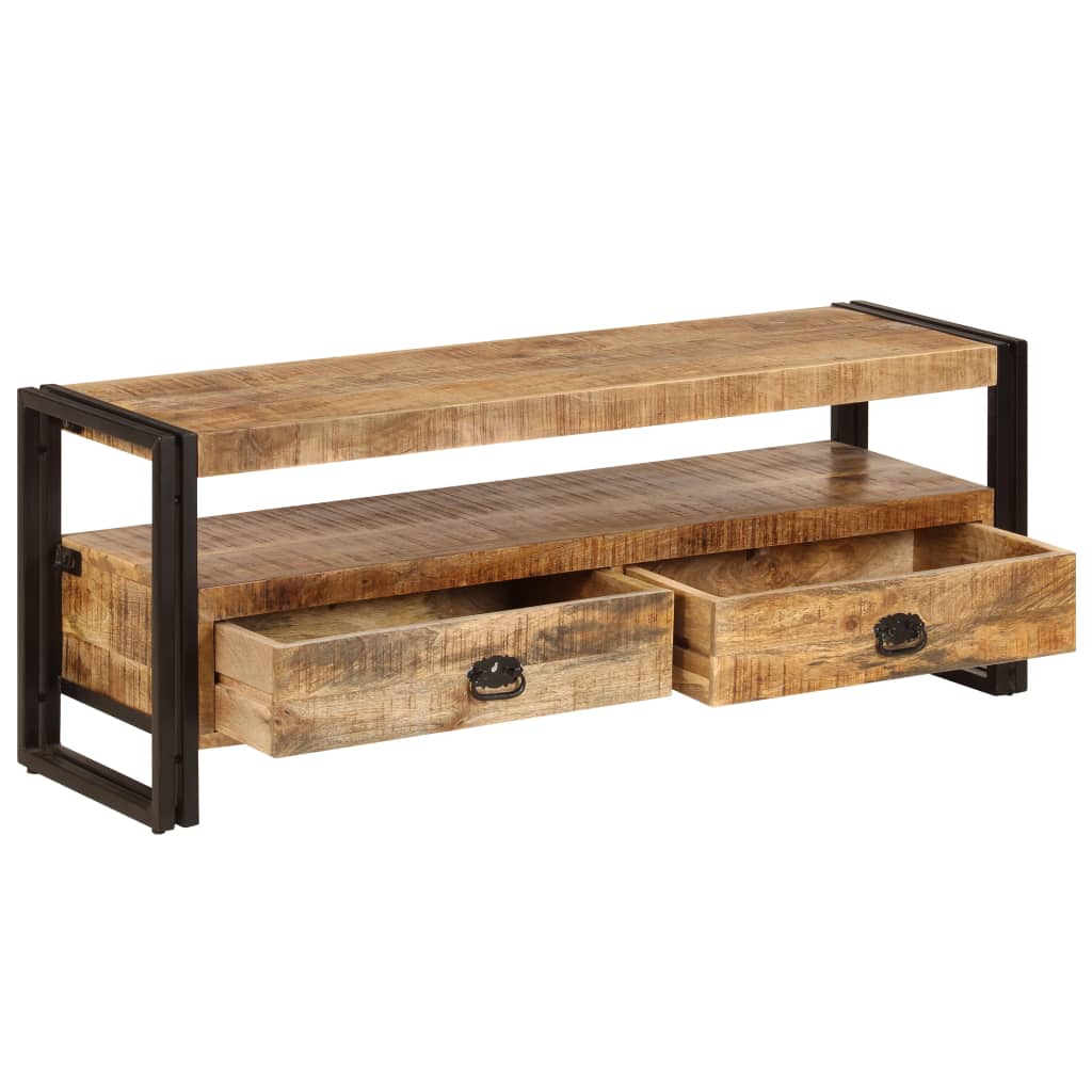 Tv-meubel 120x35x45 cm massief mangohout is nu te koop bij PeponiXL, paradijselijk wonen!