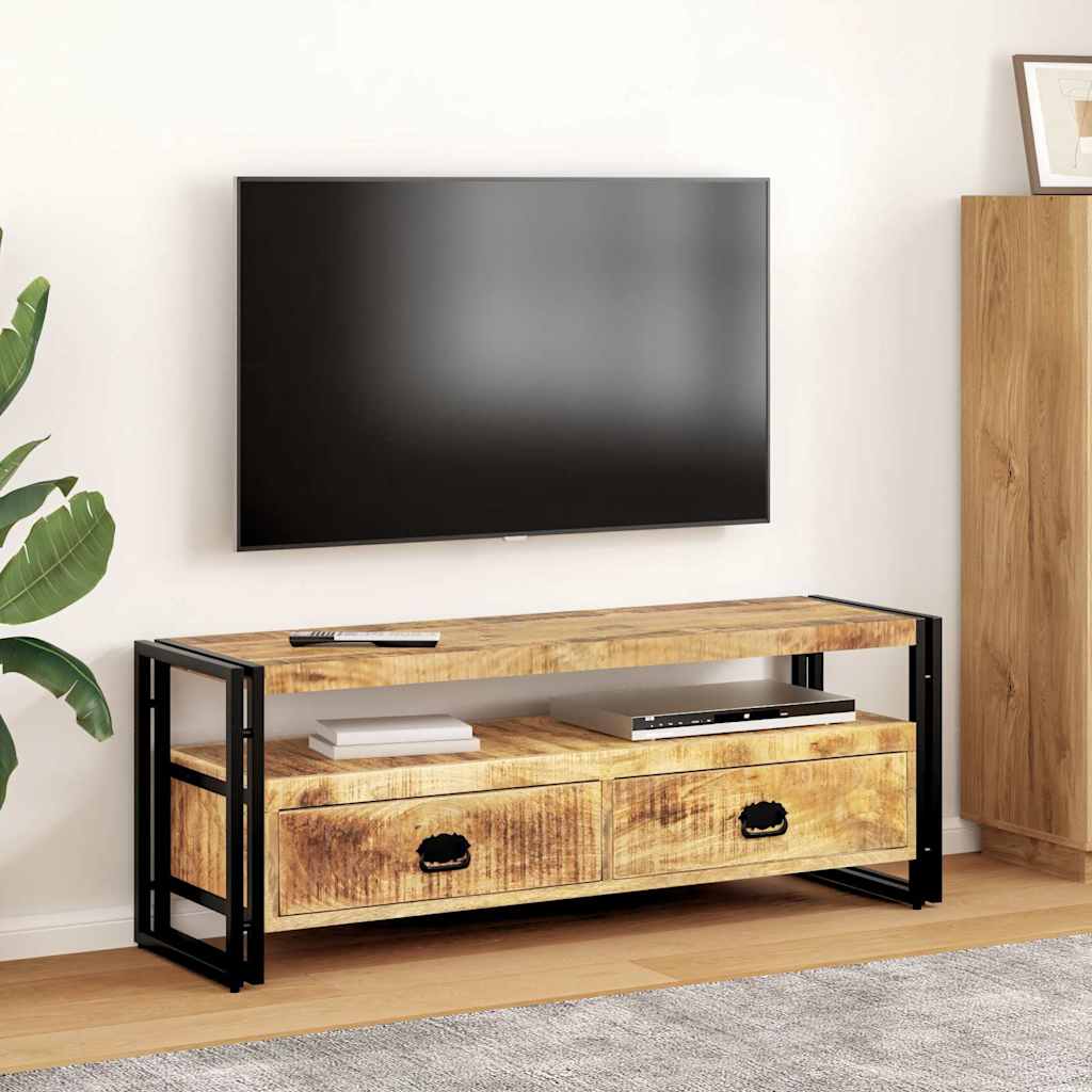 Tv-meubel 120x35x45 cm massief mangohout is nu te koop bij PeponiXL, paradijselijk wonen!