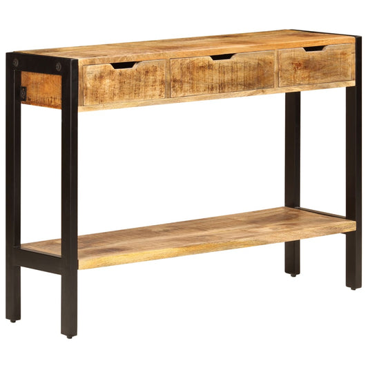 Dressoir met 3 lades 110x35x75 cm massief mangohout is nu te koop bij PeponiXL, paradijselijk wonen!