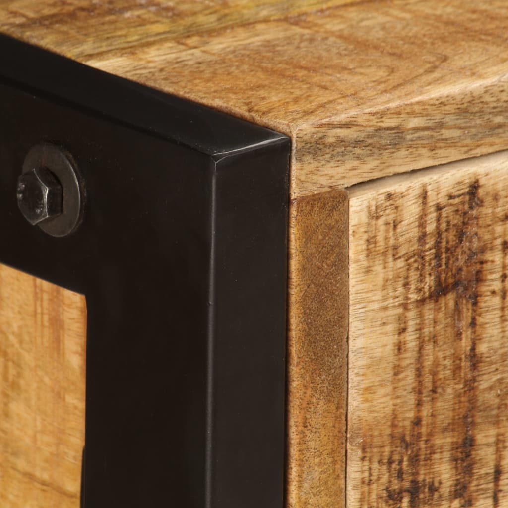 Dressoir met 3 lades 110x35x75 cm massief mangohout is nu te koop bij PeponiXL, paradijselijk wonen!
