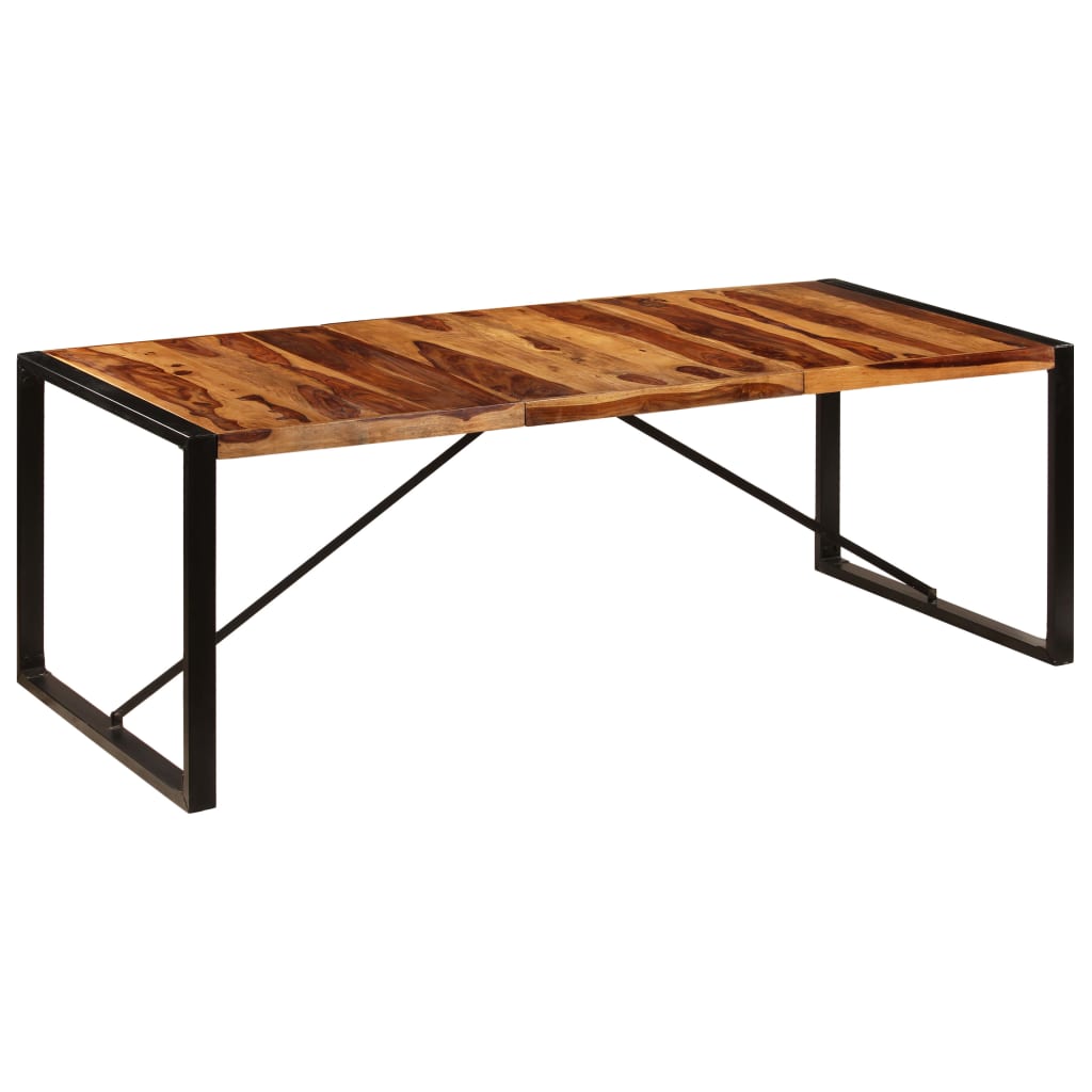 Eettafel 220x100x75 cm massief acaciahout is nu te koop bij PeponiXL, paradijselijk wonen!