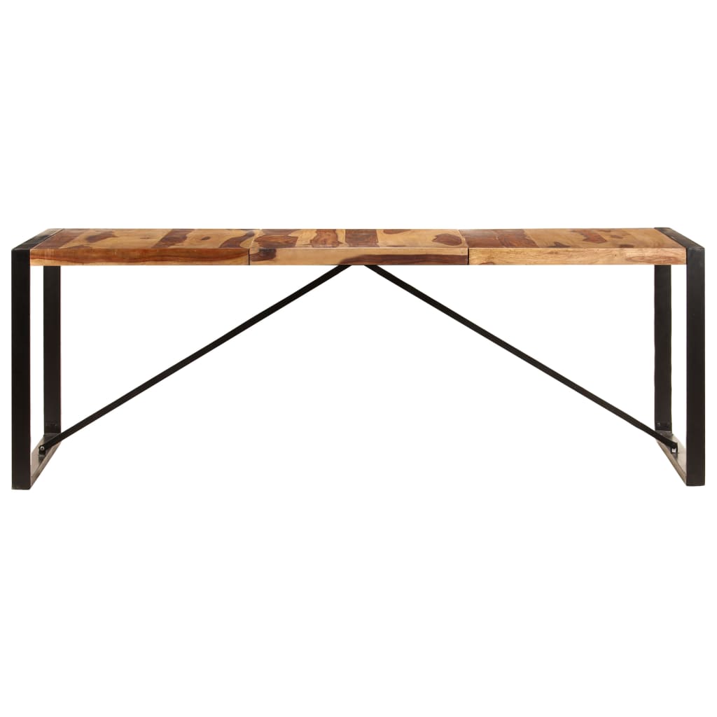 Eettafel 220x100x75 cm massief acaciahout is nu te koop bij PeponiXL, paradijselijk wonen!