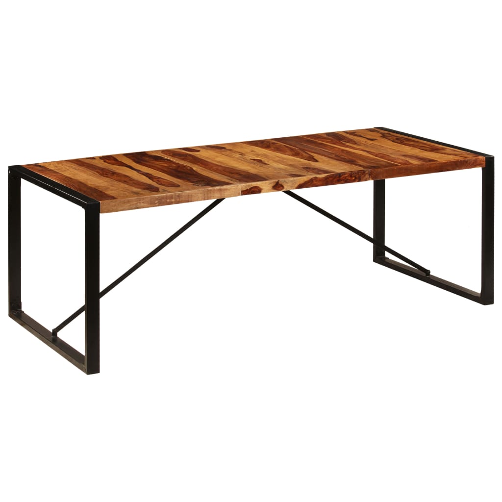 Eettafel 220x100x75 cm massief acaciahout is nu te koop bij PeponiXL, paradijselijk wonen!