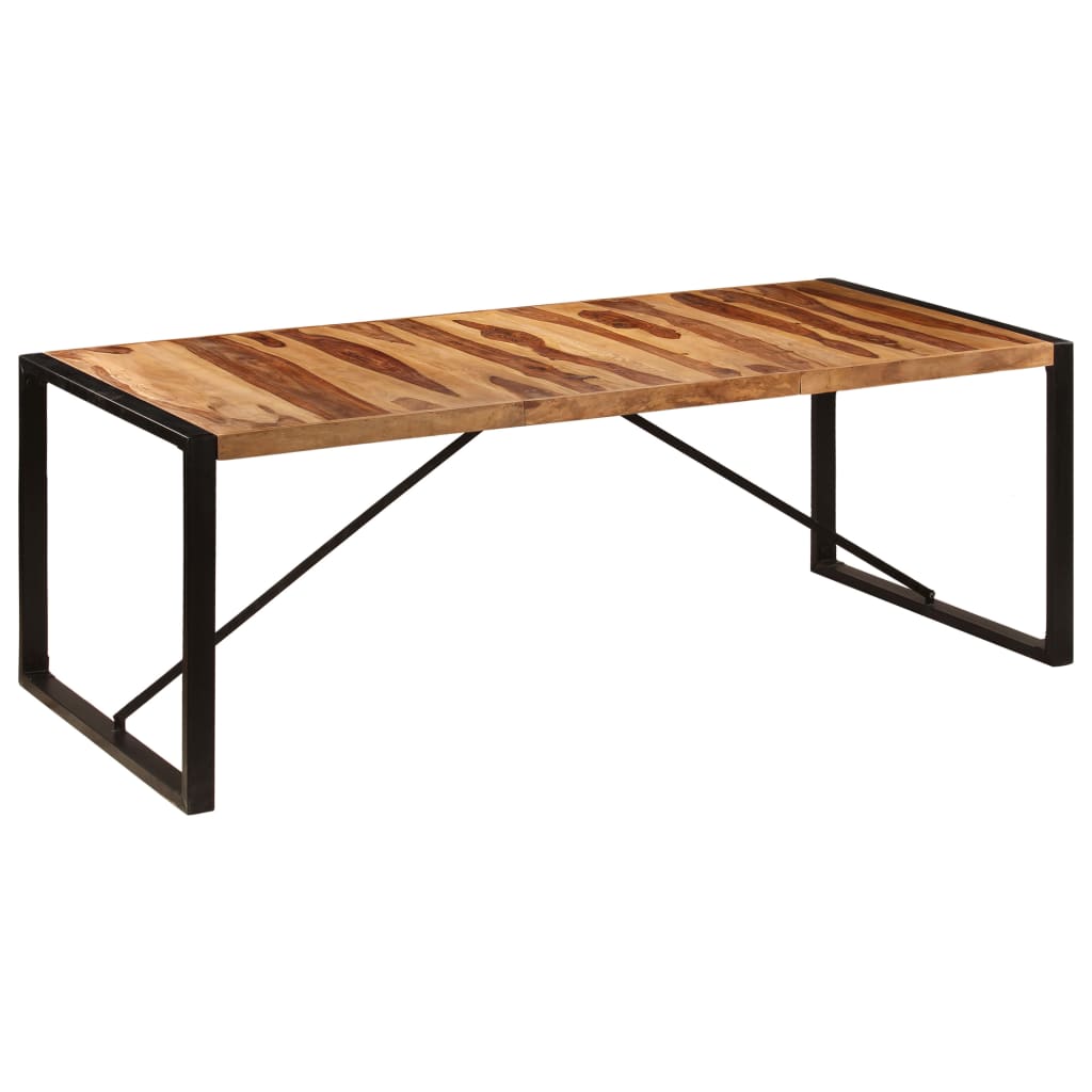 Eettafel 220x100x75 cm massief acaciahout is nu te koop bij PeponiXL, paradijselijk wonen!
