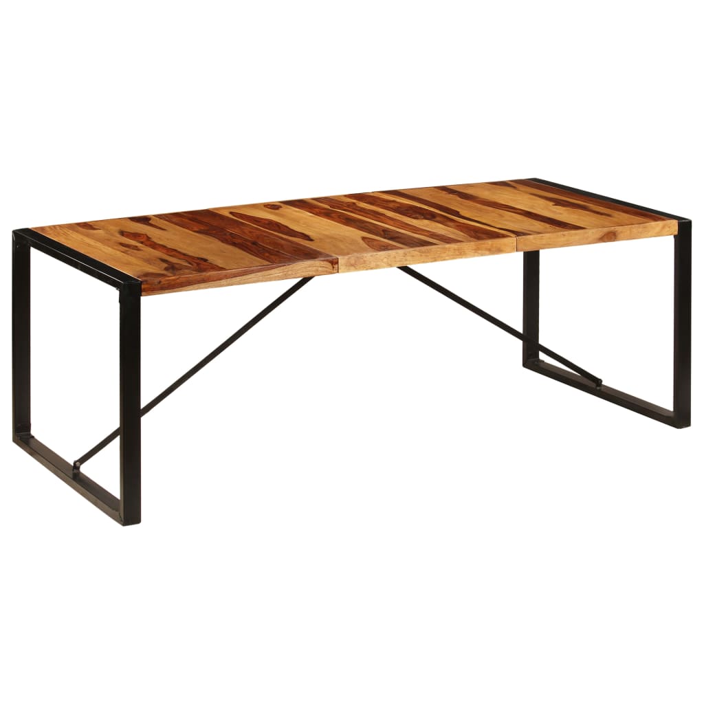 Eettafel 220x100x75 cm massief acaciahout is nu te koop bij PeponiXL, paradijselijk wonen!