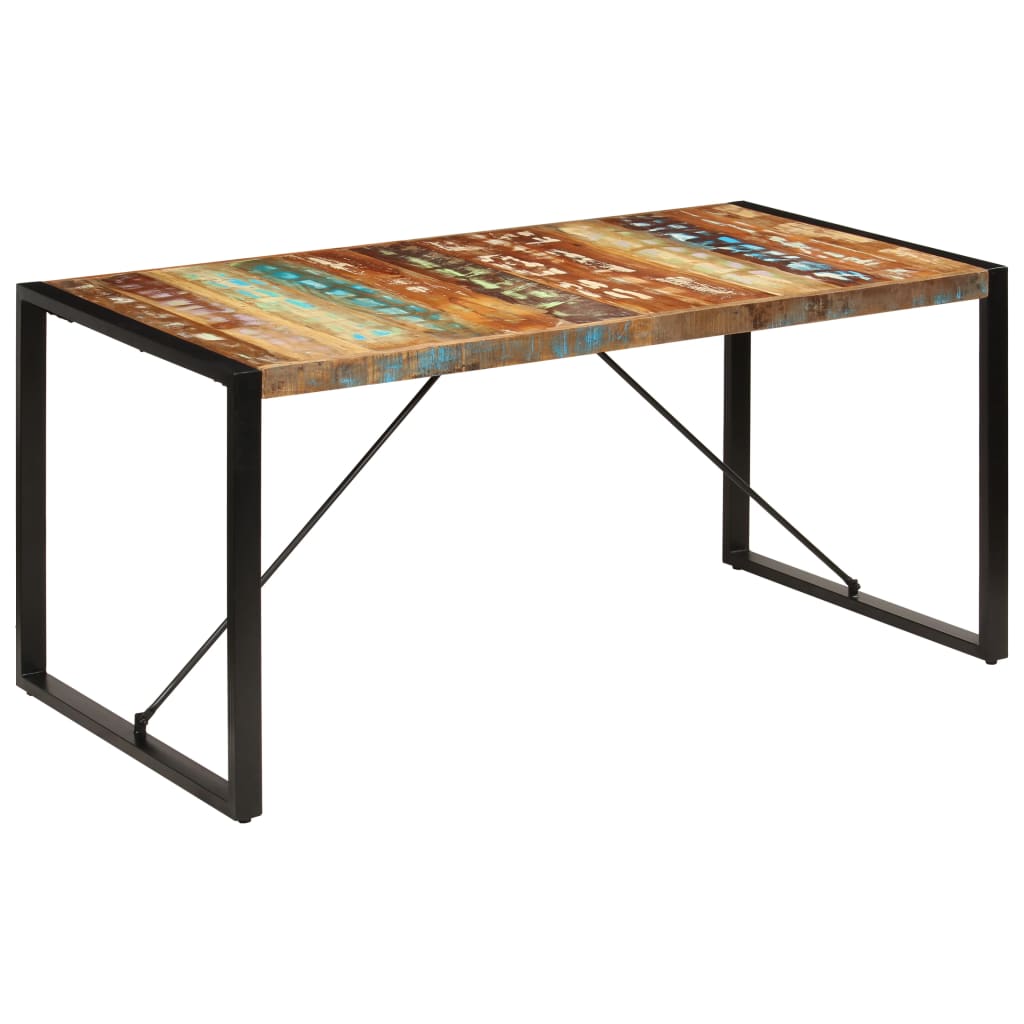 Eettafel 160x80x75 cm massief gerecycled hout is nu te koop bij PeponiXL, paradijselijk wonen!