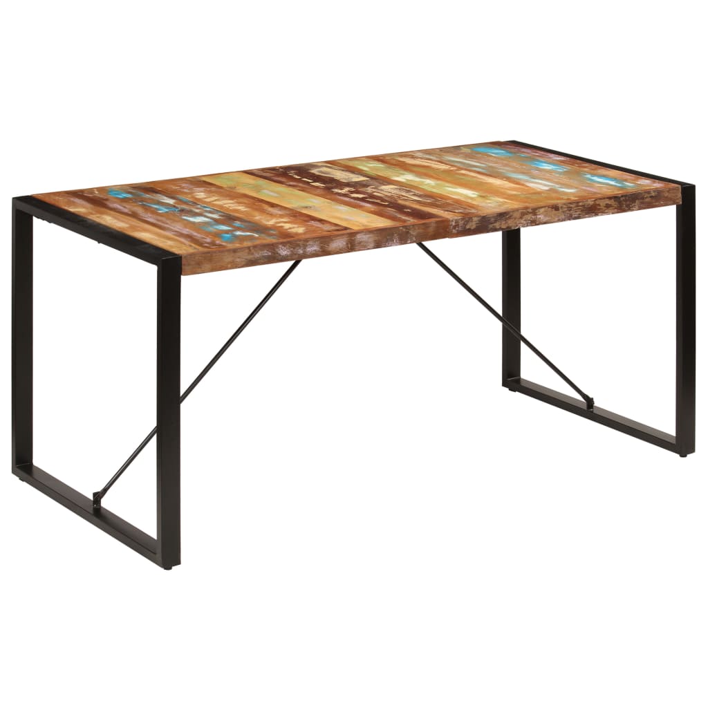 Eettafel 160x80x75 cm massief gerecycled hout is nu te koop bij PeponiXL, paradijselijk wonen!
