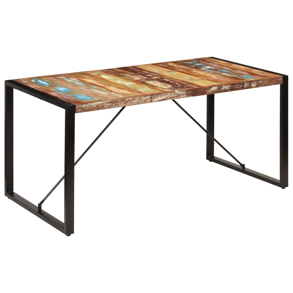 Eettafel 160x80x75 cm massief gerecycled hout is nu te koop bij PeponiXL, paradijselijk wonen!
