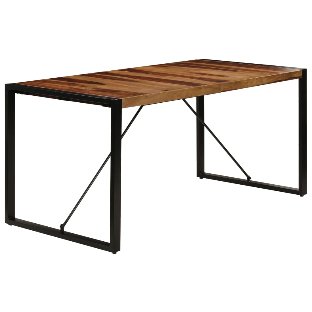 Eettafel 160x80x75 cm massief acaciahout is nu te koop bij PeponiXL, paradijselijk wonen!
