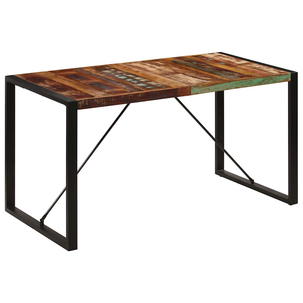 Eettafel 140x70x75 cm massief gerecycled hout is nu te koop bij PeponiXL, paradijselijk wonen!