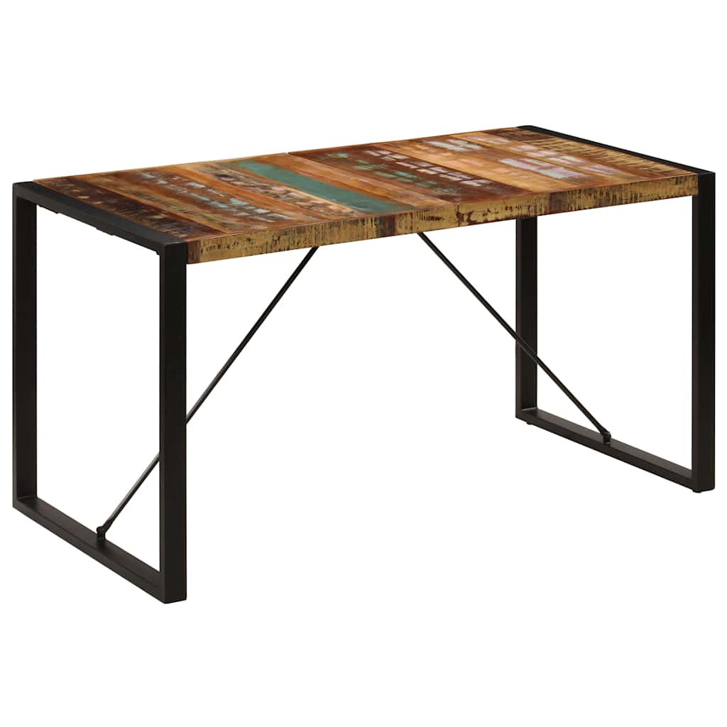 Eettafel 140x70x75 cm massief gerecycled hout is nu te koop bij PeponiXL, paradijselijk wonen!