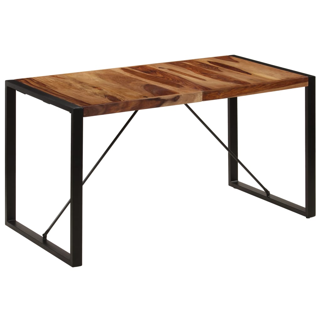 Eettafel 140x70x75 cm massief acaciahout is nu te koop bij PeponiXL, paradijselijk wonen!