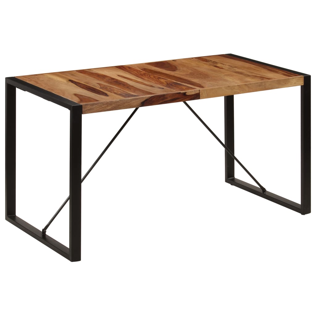 Eettafel 140x70x75 cm massief acaciahout is nu te koop bij PeponiXL, paradijselijk wonen!