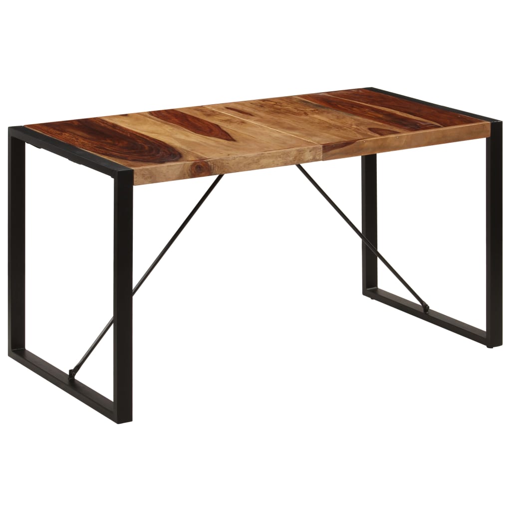 Eettafel 140x70x75 cm massief acaciahout is nu te koop bij PeponiXL, paradijselijk wonen!