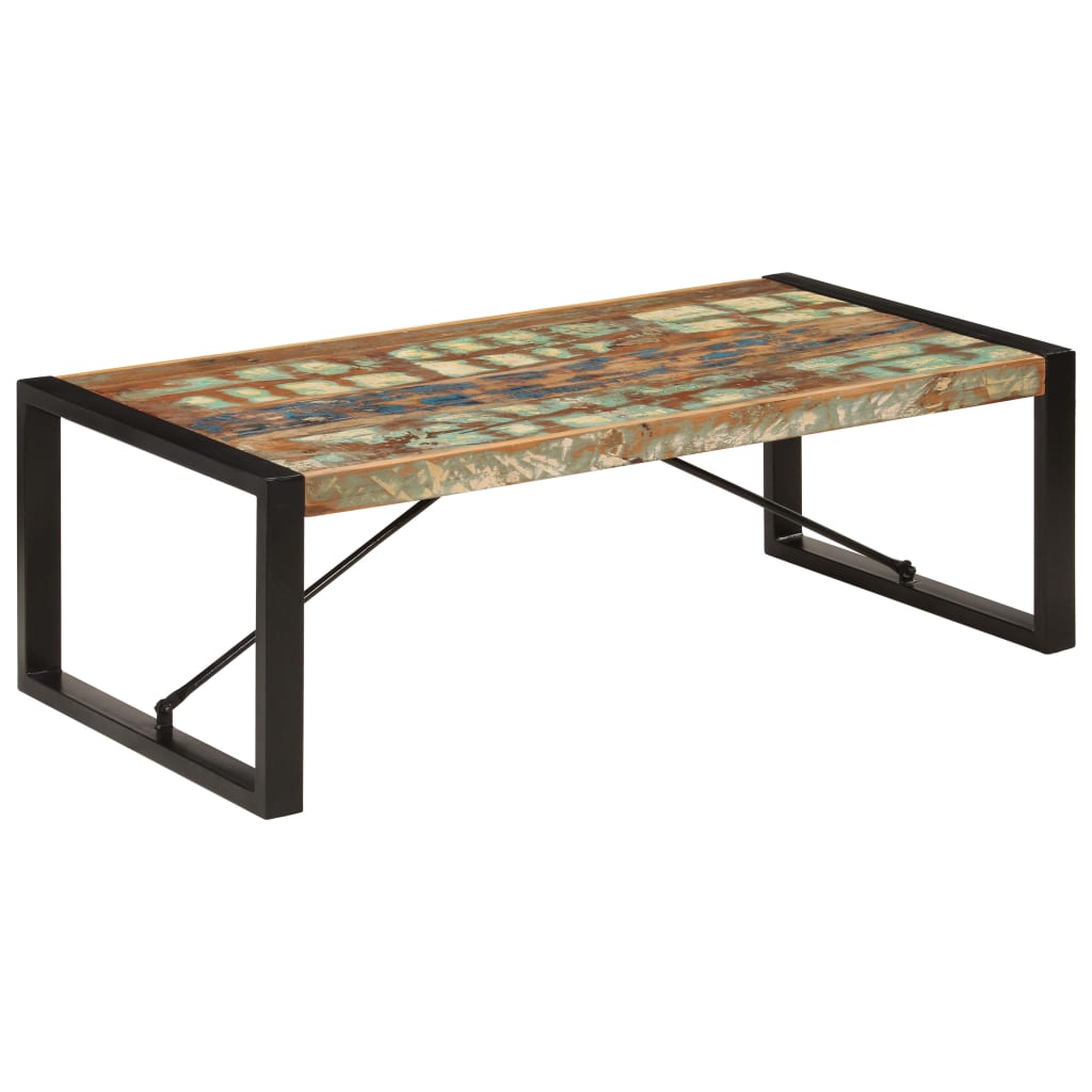 Salontafel 120x60x40 cm massief gerecycled hout is nu te koop bij PeponiXL, paradijselijk wonen!