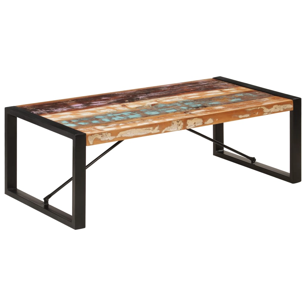 Salontafel 120x60x40 cm massief gerecycled hout is nu te koop bij PeponiXL, paradijselijk wonen!