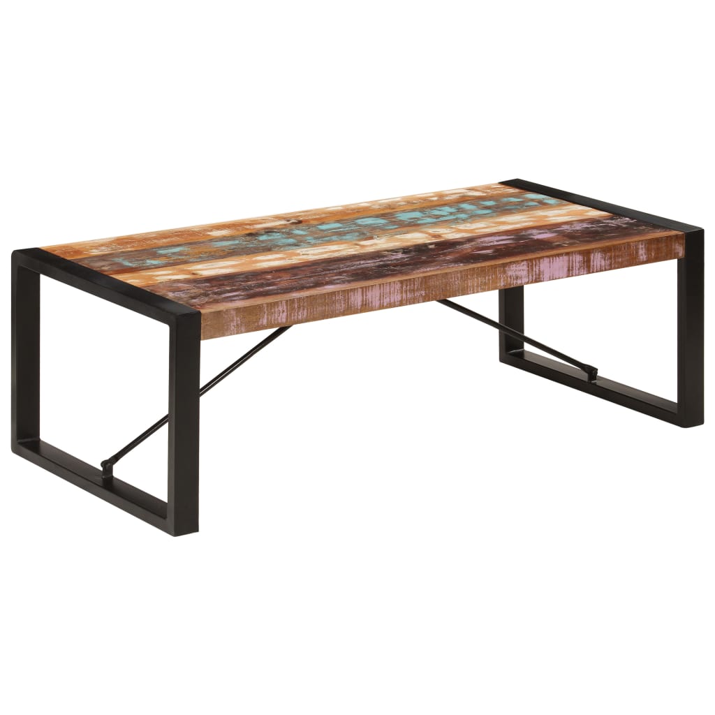 Salontafel 120x60x40 cm massief gerecycled hout is nu te koop bij PeponiXL, paradijselijk wonen!