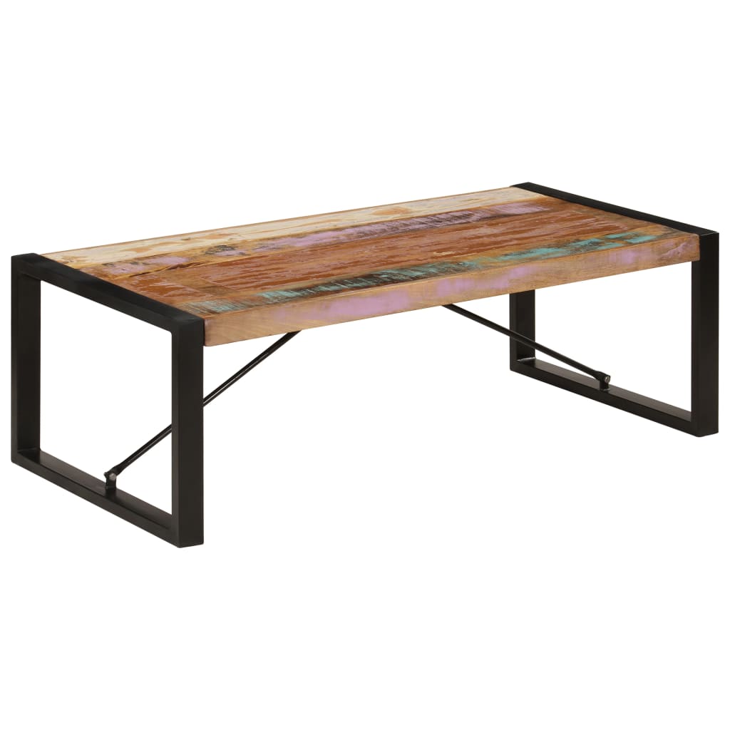Salontafel 120x60x40 cm massief gerecycled hout is nu te koop bij PeponiXL, paradijselijk wonen!