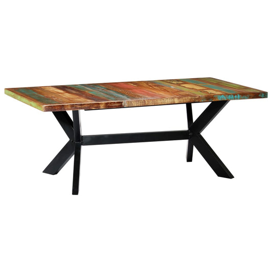 Eettafel 200x100x75 cm massief gerecycled hout is nu te koop bij PeponiXL, paradijselijk wonen!