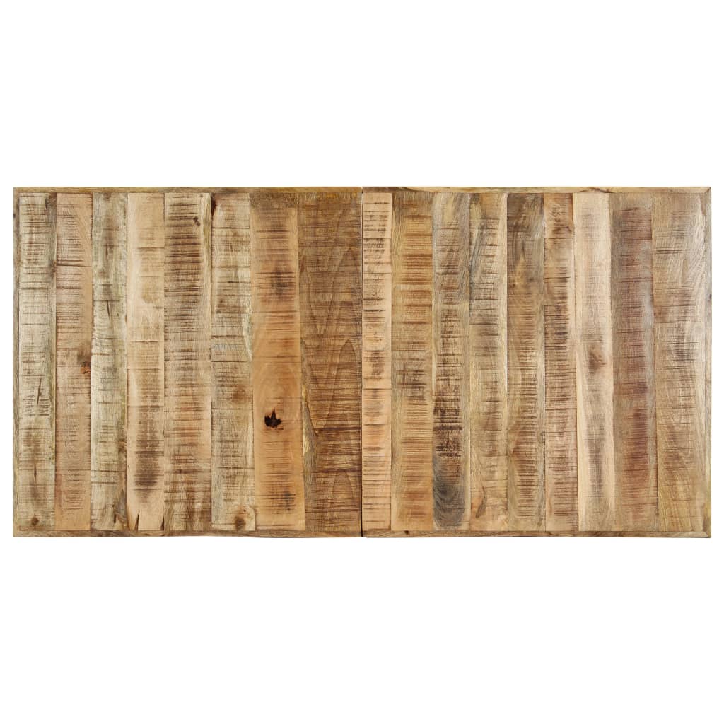 Eettafel 160x80x75 cm massief ruw mangohout is nu te koop bij PeponiXL, paradijselijk wonen!
