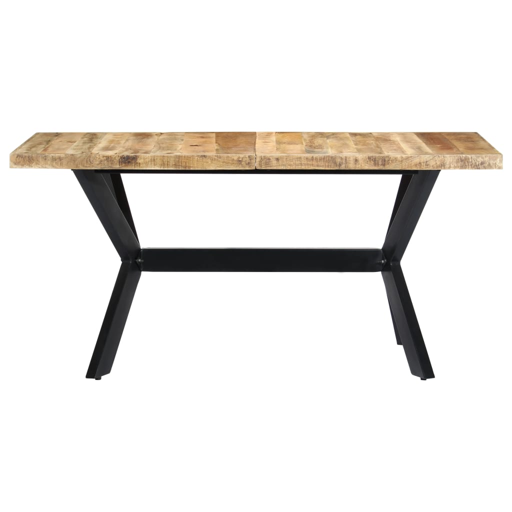 Eettafel 140x70x75 cm massief ruw mangohout is nu te koop bij PeponiXL, paradijselijk wonen!