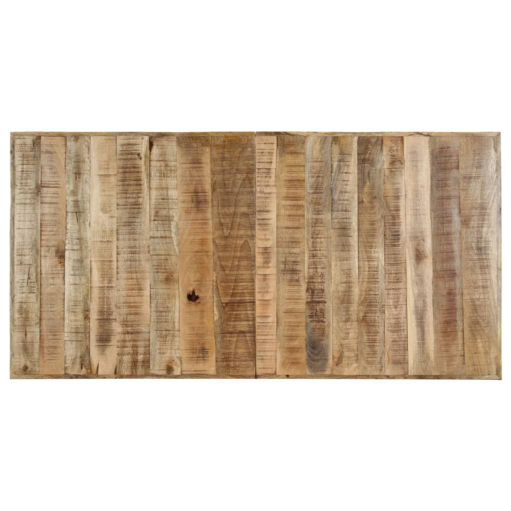 Eettafel 140x70x75 cm massief ruw mangohout is nu te koop bij PeponiXL, paradijselijk wonen!