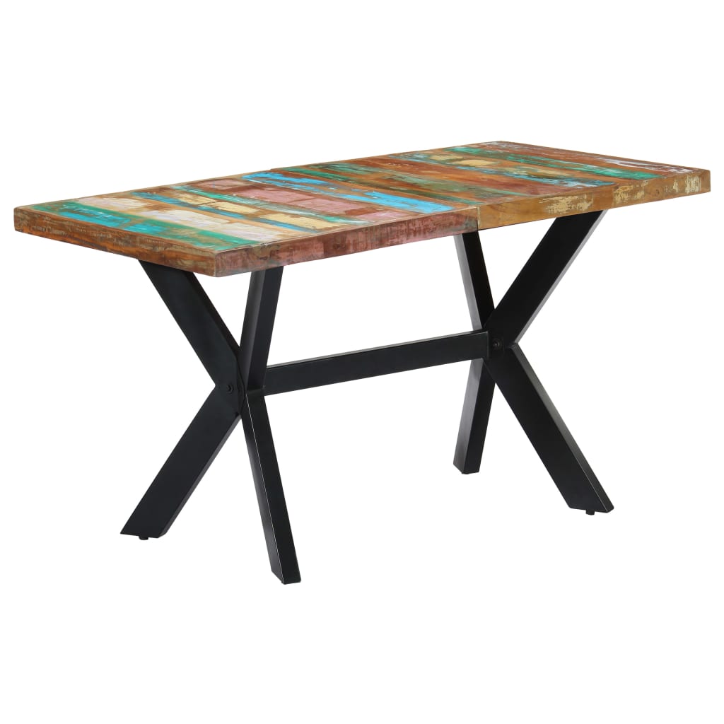 Eettafel 140x70x75 cm massief gerecycled hout is nu te koop bij PeponiXL, paradijselijk wonen!