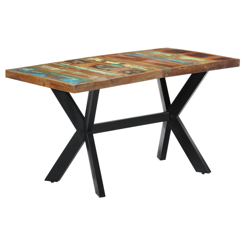 Eettafel 140x70x75 cm massief gerecycled hout is nu te koop bij PeponiXL, paradijselijk wonen!