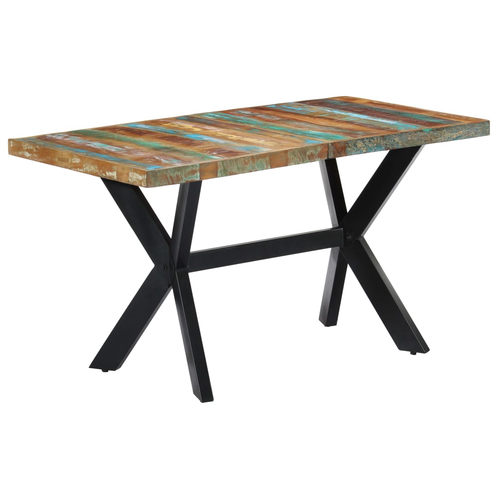 Eettafel 140x70x75 cm massief gerecycled hout is nu te koop bij PeponiXL, paradijselijk wonen!