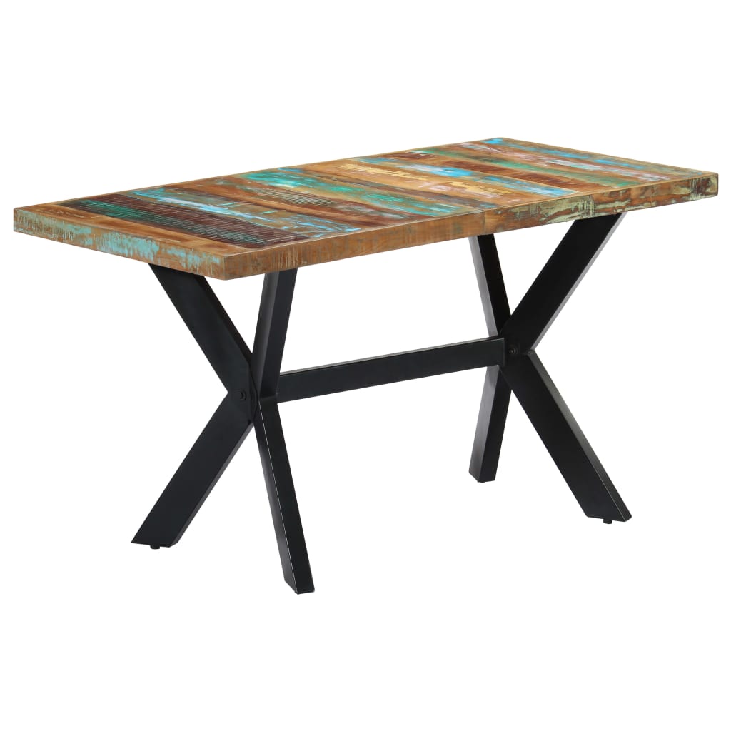 Eettafel 140x70x75 cm massief gerecycled hout is nu te koop bij PeponiXL, paradijselijk wonen!