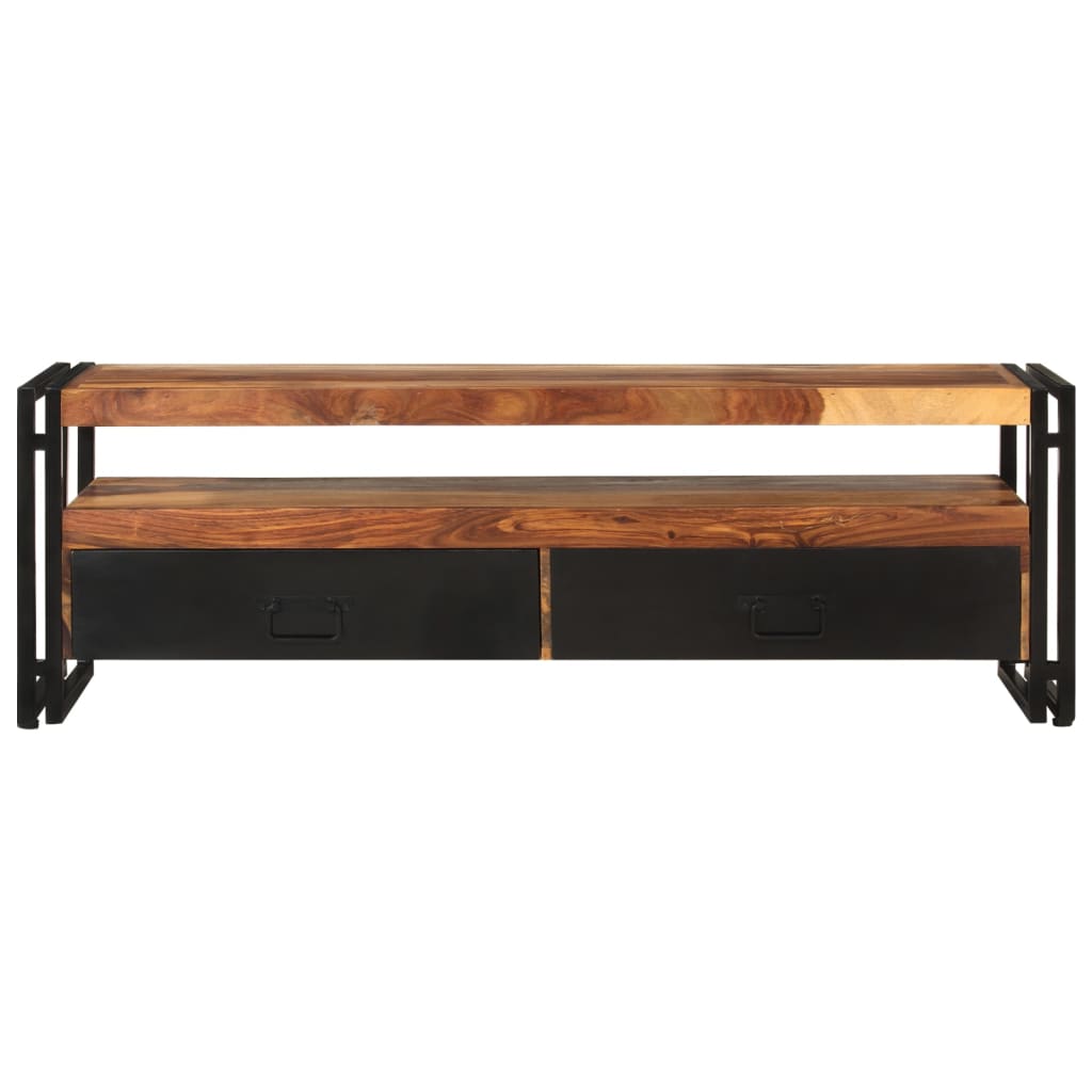 Tv-meubel 120x30x40 cm massief acaciahout is nu te koop bij PeponiXL, paradijselijk wonen!