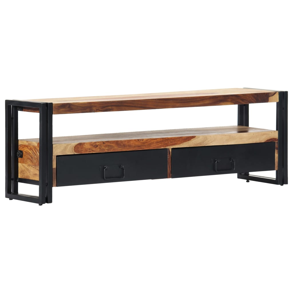 Tv-meubel 120x30x40 cm massief acaciahout is nu te koop bij PeponiXL, paradijselijk wonen!
