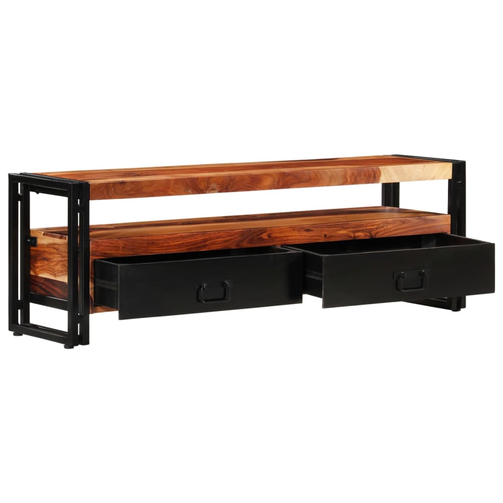 Tv-meubel 120x30x40 cm massief acaciahout is nu te koop bij PeponiXL, paradijselijk wonen!