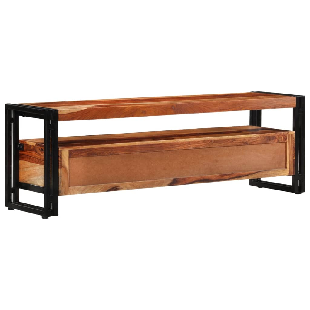 Tv-meubel 120x30x40 cm massief acaciahout is nu te koop bij PeponiXL, paradijselijk wonen!