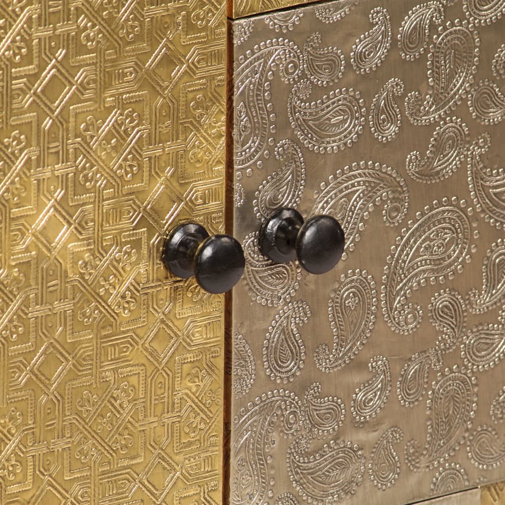 Dressoir 80x30x75 cm massief acaciahout is nu te koop bij PeponiXL, paradijselijk wonen!