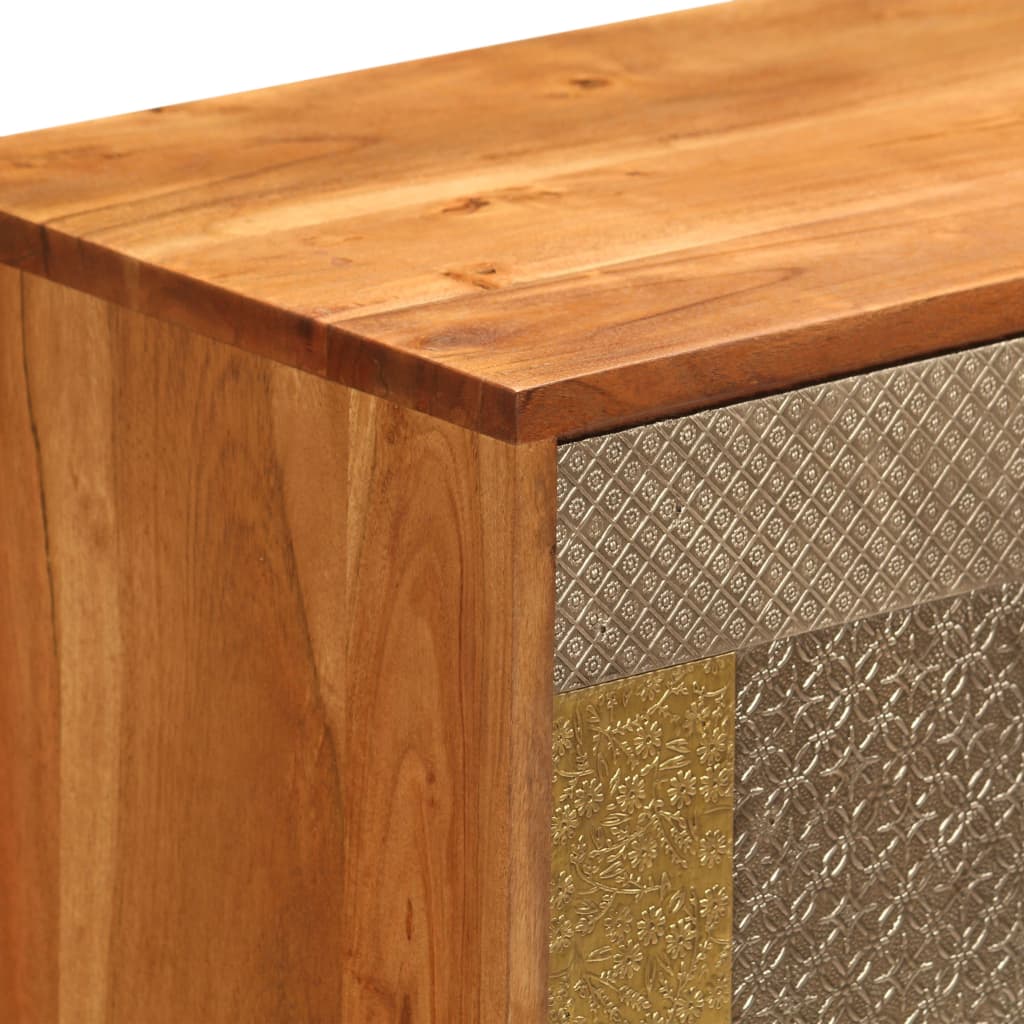 Dressoir 80x30x75 cm massief acaciahout is nu te koop bij PeponiXL, paradijselijk wonen!