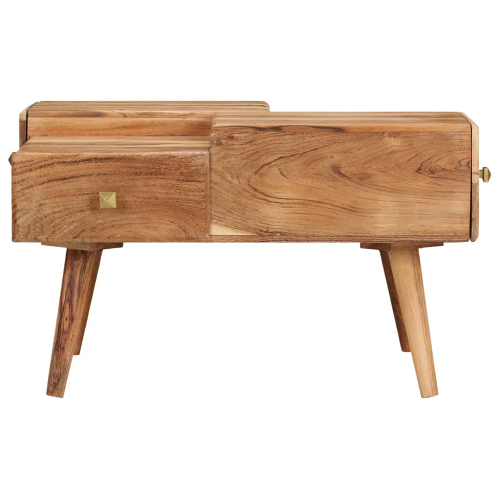 Salontafel 70x60x42 cm massief acaciahout is nu te koop bij PeponiXL, paradijselijk wonen!