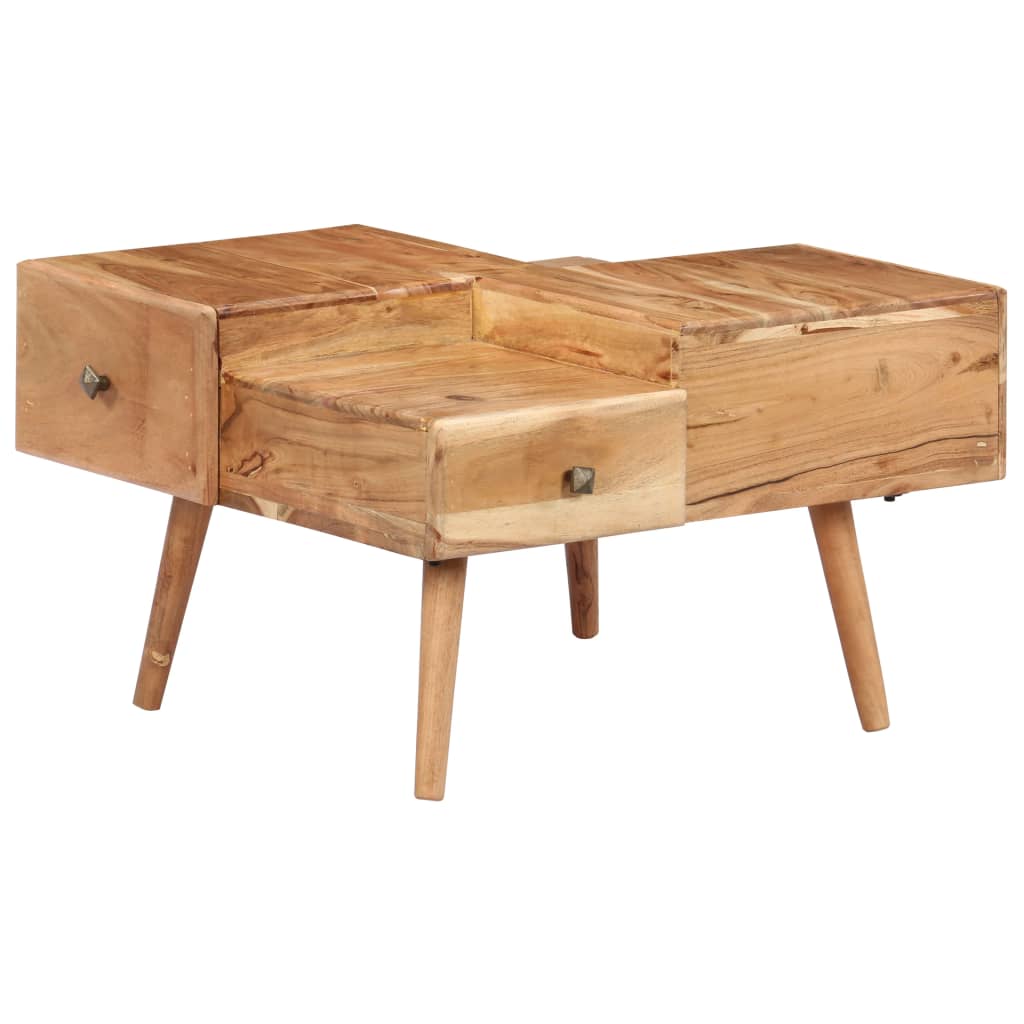 Salontafel 70x60x42 cm massief acaciahout is nu te koop bij PeponiXL, paradijselijk wonen!