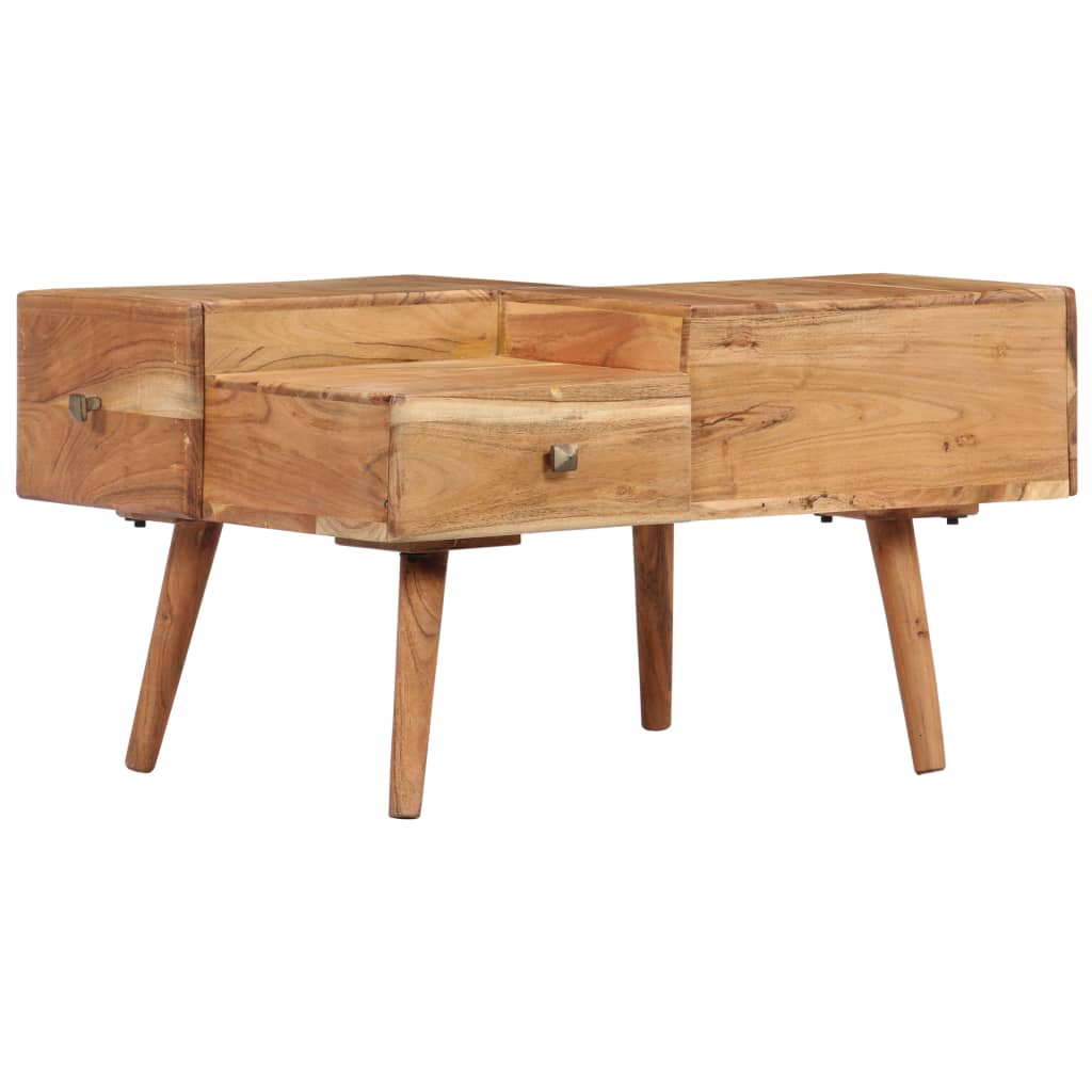 Salontafel 70x60x42 cm massief acaciahout is nu te koop bij PeponiXL, paradijselijk wonen!