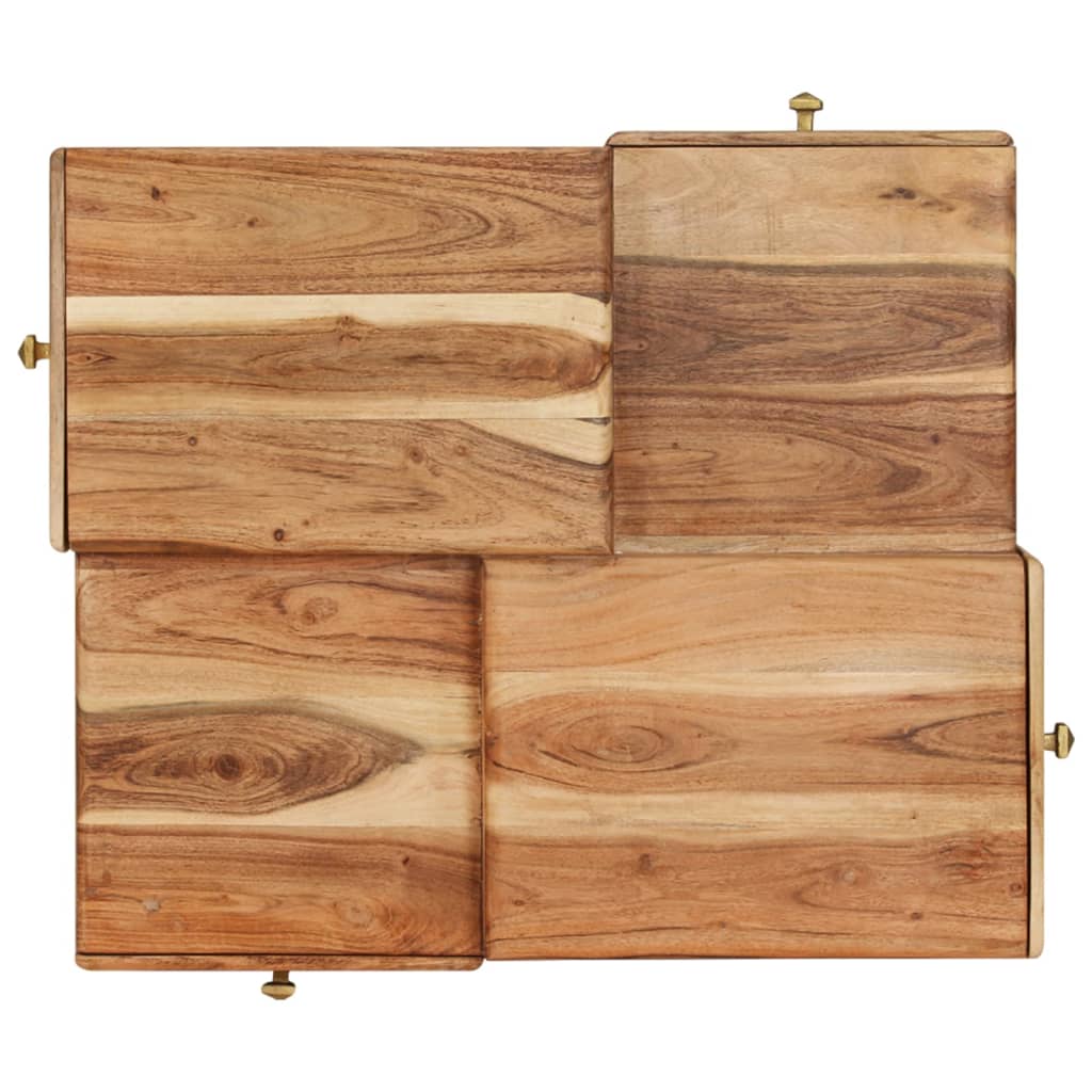 Salontafel 70x60x42 cm massief acaciahout is nu te koop bij PeponiXL, paradijselijk wonen!