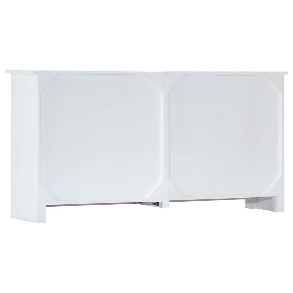 Dressoir handgemaakt 140x30x70 cm massief acaciahout wit